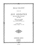 MICHEL BLAVET: 6 SONATES VOL.1: NO.1 - NO.3 (FLUTES 2)