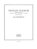 RENE BERTHELOT: FEUILLETS D'ALBUM (FLUTE & PIANO)