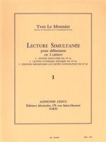 YVES LE MONNIER : LECTURE SIMULTANEE POUR DEBUTANT VOLUME 1 - CLE DE SOL ET FA