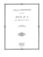 LUDWIG VAN BEETHOVEN: DUO NO.2 (CLARINET & BASSOON)
