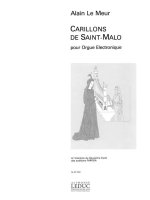 LE MEUR CARILLONS DE SAINT MALO ELECTRIC ORGAN BOOK