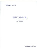 GERARD CALVI: 7 SIMPLES (FLUTE SOLO)