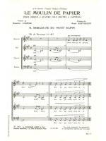 RENE BERTHELOT: LE MOULIN DE PAPIER NO.2: BERCEUSE DU PETIT SAPIN (CHORAL-MIXED A CAPPELLA)