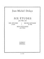 JEAN MICHEL DEFAYE: 6 ETUDES (FLUTE SOLO)