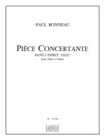 PAUL BONNEAU: PIECE CONCERTANTE DANS L'ESPRIT 'JAZZ' (FLUTE & PIANO)