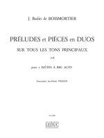 JOSEPH BODIN DE BOISMORTIER: PRELUDES ET PIECES EN DUOS (RECORDERS 2)