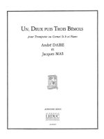 ANDRE & JACQUES DAIRE A.& MAS J.: UN, DEUX PUIS TROIS BEMOLS (TRUMPET & PIANO) TROMPETTE