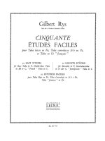 GILBERT RYS: 50 ETUDES FACILES (TUBA SOLO)