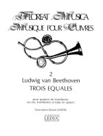 BEETHOVEN FLOREAT MUSICA 2 3 EQUALES BRASS ENSEMBLE SCORE/PARTS