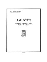 ALLAIN GAUSSIN: EAU FORTE (QUINTET-MIXED)