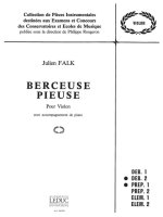 JULIEN FALK: BERCEUSE PIEUSE (VIOLIN & PIANO)