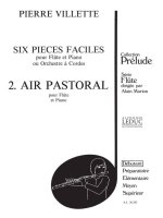 PIERRE VILLETTE: 6 PIECES FACILES NO.2, OP.48: AIR PASTORAL (FLUTE & PIANO)
