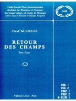 CLAUDE NORMAND: RETOUR DES CHAMPS (PIANO SOLO) PIANO