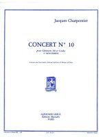 JACQUES CHARPENTIER: CONCERTO NO.10, 1ST MOVEMENT (CLARINET & PIANO)
