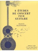 FRANCIS KLEYNJANS: 8 ETUDES DE CONCERT (GUITAR SOLO)