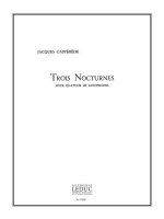 JACQUES CASTEREDE: 3 NOCTURNES (SAXOPHONES 4)