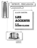 ALAIN CARUBA: LES ACCENTS A LA CAISSE CLAIRE (PERCUSSION SOLO)