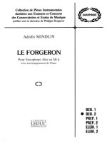 ADOLFO MINDLIN: LE FORGERON (SAXOPHONE-ALTO & PIANO)
