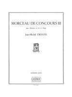 JEAN MICHEL DEFAYE: MORCEAU DE CONCOURS 3 (CLARINET & PIANO)