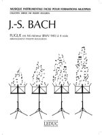 JOHANN SEBASTIAN BACH: FUGUE A 4 VOIX, BWV945 IN E FLAT MINOR (QUARTET-MIXED)