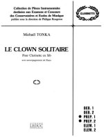 MICHAEL TONKA: LE CLOWN SOLITAIRE (CLARINET & PIANO)