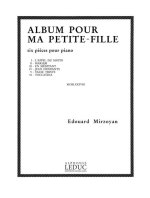 EDVARD MIRZOYAN: ALBUM POUR MA PETITE FILLE (PIANO SOLO) PIANO