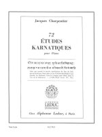 JACQUES CHARPENTIER: 72 ETUDES KARNATIQUES - 7E CYCLE (PIANO SOLO) PIANO
