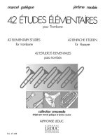MARCEL & JEROME GALIEGUE M.& NAULAIS J.: 42 ETUDES ELEMENTAIRES (TROMBONE SOLO)