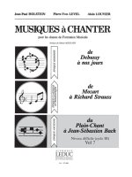PIERRE-YVES LEVEL & ALAIN LOUVIER : MUSIQUES A CHANTER VOL 7 : DU PLAIN-CHANT A BACH - CYCLE 3