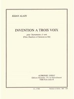 JEHAN ARISTE ALAIN: INVENTION A 3 VOIX (TRIO - WOODWIND)