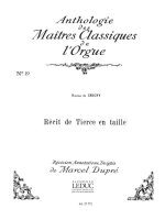 NICOLAS DE GRIGNY: RECIT DE TIERCE EN TAILLE (MAITRES CLASSIQUES NO.19) (ORGAN)