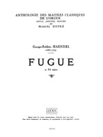 GEORG FRIEDRICH HANDEL: FUGUE IN F MAJOR (MAITRES CLASSIQUES NO.20) (ORGAN)