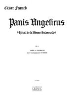 CESAR FRANCK: PANIS ANGELICUS (CON/BASS) IN F MAJOR (VOICE & 1 INSTRUMENT)