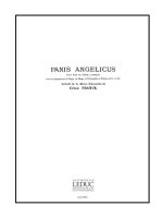 CESAR FRANCK: PANIS ANGELICUS (SOP/TEN) IN A MAJOR (VOICE & ENSEMBLE)