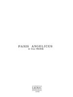 FRANCK PANIS ANGELICUS NO 9 UNISON VOICES & ORGAN