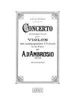 D'AMBROSIO CONCERTO IN B MINOR VIOLIN & PIANO BOOK