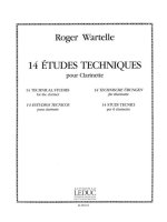 ROGER WARTELLE: 14 ETUDES TECHNIQUES (CLARINET SOLO)