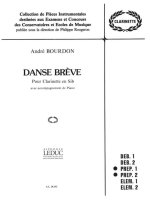ANDRE BOURDON: DANSE BREVE (CLARINET & PIANO)