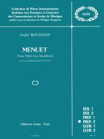 ANDRE BOURDON: MENUET (FLUTE & PIANO)