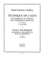 CHAILLEY TECHNIQUE DE L'ALTO EXERCICES AU SERVICE VOL 2 VIOLA BOOK