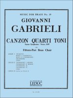 GIOVANNI GABRIELI: CANZON QUARTI TONI (ENSEMBLE-BRASS 8 OR MORE)