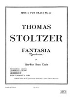 THOMAS STOLTZER: FANTASIA (HYPODORIAN) (QUINTET-BRASS)