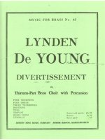LYNDEN DEYOUNG: DIVERTISSEMENT (ENSEMBLE-BRASS 8 OR MORE)