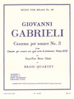 GIOVANNI GABRIELI: CANZONA PER SONARE NO.3 (QUARTET-BRASS)
