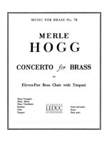 MERLE HOGG: CONCERTO FOR BRASS (ENSEMBLE-BRASS 8 OR MORE)