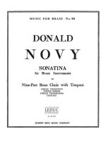 DONALD NOVY: SONATINA (ENSEMBLE-BRASS 8 OR MORE)