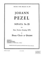JOHANN CHRISTOPH PEZEL: SONATA NO.25 (QUINTET-BRASS)