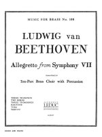 LUDWIG VAN BEETHOVEN: ALLEGRETTO (ENSEMBLE-BRASS 8 OR MORE)