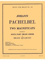 JOHANN PACHELBEL: 2 MAGNIFICATS (QUARTET-BRASS)