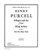 HENRY PURCELL: ALLEGRO & AIR FROM 'KING ARTHUR' (QUINTET-BRASS)